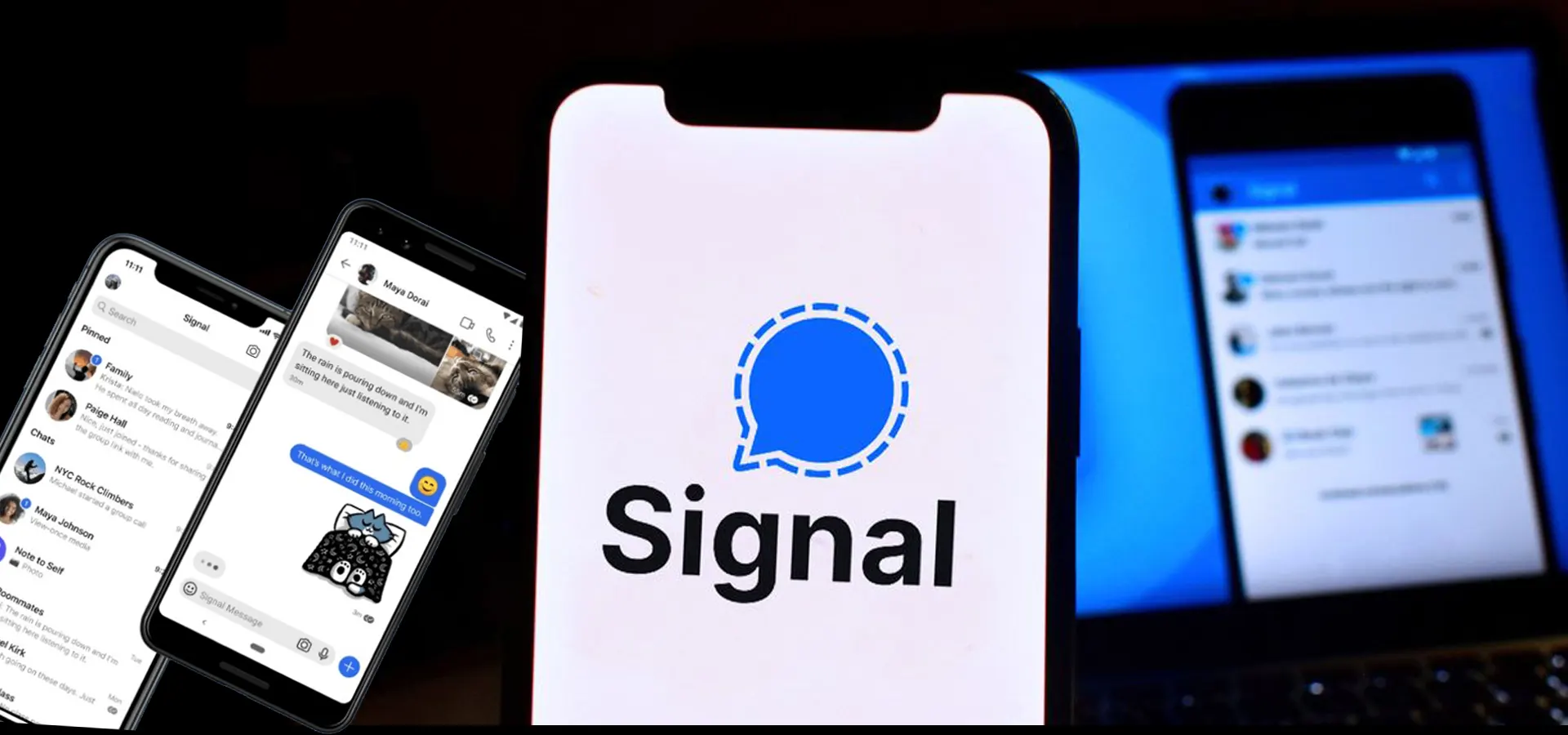 How can I chat securely with Signal?